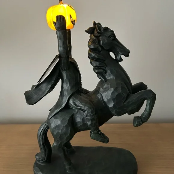 Halloween Spooky Night Sleepy Hollow Headless Horseman Large 18” Light Up Decor - Picture 3 of 13
